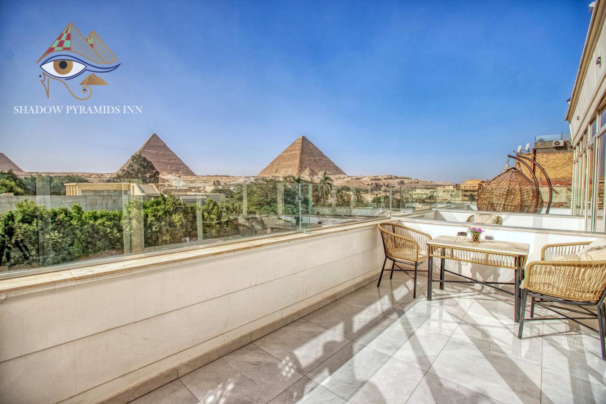 Shadow Pyramids Suites And Jacuzzi Kafret el-Gabal Kültér fotó