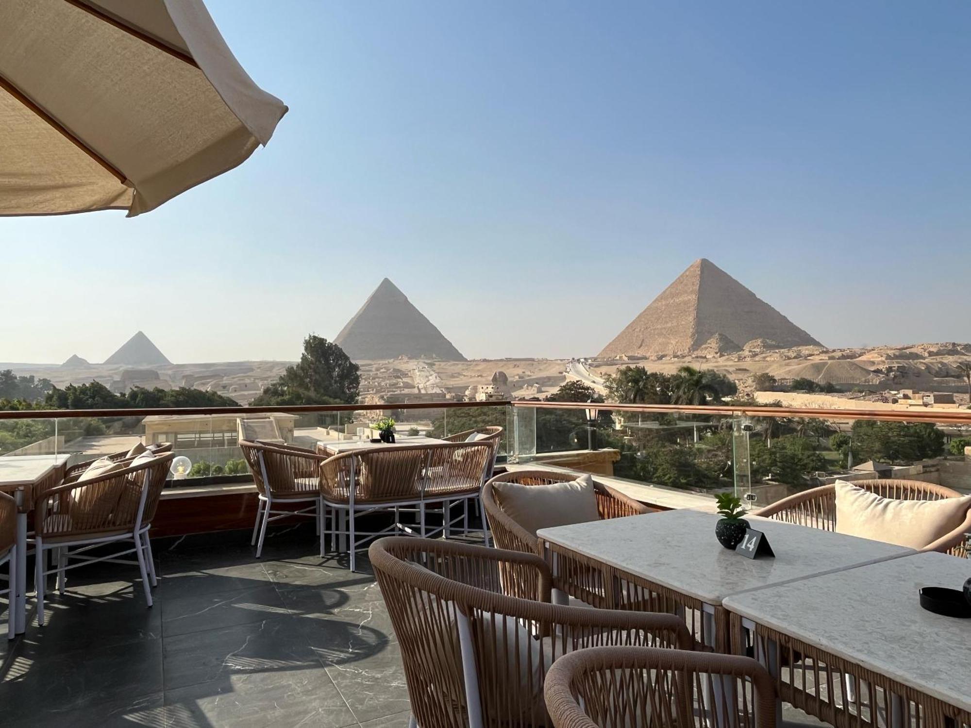 Shadow Pyramids Suites And Jacuzzi Kafret el-Gabal Kültér fotó